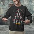 Boston Terrier Santa Hat Xmas Light Men Women Christmas Tree Unisex Sweatshirt, Boston Terrier Christmas Sweatshirts, gift for family, gift for coworker