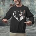 Boston Terrier Shirts For Women Girls Kids Heart Cute Unisex Sweatshirt, gift for family, gift for coworker