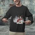 Boston Terrier In The Snow Merry Christmas Winter Unisex Sweatshirt, Boston Terrier Christmas Sweatshirts, gift for family, gift for coworker