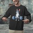 Boston Terrier Weightlifting Deadlift Men Fitness Gym Unisex Sweatshirt, Boston Terrier Gym Sweatshirts, gift for family, gift for coworker