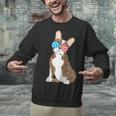 Brindle Boston Terrier Dog Patriotic Shirt USA Flag Unisex Sweatshirt, Patriotic Boston Terrier Sweatshirts, gift for family, gift for coworker