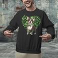 Cute Boston Terrier Shamrock St Patrick's Day Dog Lover Men Women Kids Unisex Sweatshirt, gift for family, gift for coworker