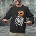 Halloween Skeleton Boston Terrier Unisex Sweatshirt, Boston Terrier Halloween Sweatshirts, gift for family, gift for coworker