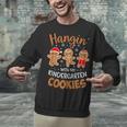 Hangin My Kindergarten Cookie Gingerbread Christmas Teacher For Men Women Kids Unisex Sweatshirt, gift for family, gift for coworker