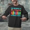 THE INFLUENCE OF A GREAT TEACHER IS NEVER ERASED Teaching For Men Women Girls Kids Unisex Sweatshirt, gift for family, gift for coworker
