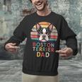 Retro Boston Terrier Dad Unisex Sweatshirt, Boston Terrier Dad Sweatshirts, gift for family, gift for coworker