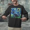 Scottish Terrier Starry Night Scotty Dog Art By Aja Unisex Sweatshirt, gift for family, gift for coworker