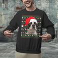 Ugly Xmas Sweater Santa Boston Terrier Dog Christmas For Men Women Kids Unisex Sweatshirt, Boston Terrier Christmas Sweatshirts, gift for family, gift for coworker