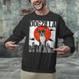 Vintage Japanese Dogzilla Boston Terrier Unisex Sweatshirt, gift for family, gift for coworker