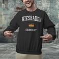 Wiesbaden Germany Vintage Athletic Sports Unisex Sweatshirt, gift for family, gift for coworker