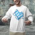 Bavarian Flag As Heart Blue Diamond Bavaria Unisex Sweatshirt, gift for family, gift for coworker