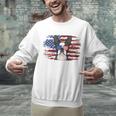 Boston Terrier Dad American Flag 4th Of July Dog Fathers Day Unisex Sweatshirt, American Boston Terrier Sweatshirts, Boston Terrier Dad Sweatshirts, Boston Terrier 4th Of July Sweatshirts, gift for family, gift for coworker