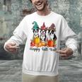 Boston Terrier Dog Lover Fall Ya'Ll Halloween Costume Men Women Unisex Sweatshirt, Boston Terrier Halloween Sweatshirts, gift for family, gift for coworker