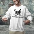 Boston Terrier Dog Owner I Do What I Want Pet Unisex Sweatshirt, gift for family, gift for coworker