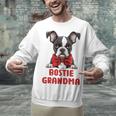 Boston Terrier Grandma Dog Lovers Puppy Bostie Owner Unisex Sweatshirt, gift for family, gift for coworker