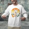 Boston Terrier Guitar Retro Unisex Sweatshirt, gift for family, gift for coworker