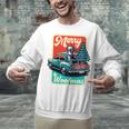 Boston Terrier Merry Christmas Tree Truck Santa Dog X-Mas Unisex Sweatshirt, Boston Terrier Christmas Sweatshirts, gift for family, gift for coworker