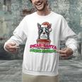 Boston Terrier Santa Claus Christmas Dog Unisex Sweatshirt, Boston Terrier Christmas Sweatshirts, gift for family, gift for coworker