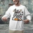 Boston Terrier Skeleton Mummy Witch Halloween Unisex Sweatshirt, Boston Terrier Halloween Sweatshirts, gift for family, gift for coworker