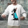 Boston Terrier Tattoos I Love Mom Unisex Sweatshirt, Boston Terrier Mom Sweatshirts, gift for family, gift for coworker