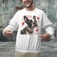 Boston Terrier Is My Valentine Cute Pet Dog Owner Valentine Unisex Sweatshirt, gift for family, gift for coworker