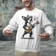 Dog Playing Guitar Singing Boston Terrier For Men Women Girls Kids Unisex Sweatshirt, gift for family, gift for coworker