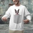 Dog In Your Pocket Boston Terrier For Men Women Girls Kids Unisex Sweatshirt, gift for family, gift for coworker