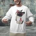 Girls I Heart Mom Love Mama Boston Terrier Dog Lover Unisex Sweatshirt, Boston Terrier Mom Sweatshirts, gift for family, gift for coworker