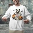Halloween Boston Terrier Ghost Unisex Sweatshirt, Boston Terrier Ghost Sweatshirts, Boston Terrier Halloween Sweatshirts, gift for family, gift for coworker