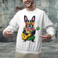 Hawaiian Boston Terrier & Pineapple Ukulele Summer Vacation Unisex Sweatshirt, gift for family, gift for coworker