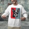Retro Boston Terrier Dog Lover Bostie Mom Dad Dog Owner Unisex Sweatshirt, Boston Terrier Mom Sweatshirts, Boston Terrier Dad Sweatshirts, gift for family, gift for coworker