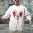 Valentine's Day Boston Terrier Dog Unisex Sweatshirt, gift for family, gift for coworker