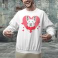 Valentine's Day Boston Terrier Heart Unisex Sweatshirt, gift for family, gift for coworker