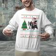 Xmas Tree Lighting Santa Riding Boston Terrier Christmas Unisex Sweatshirt, Boston Terrier Riding Sweatshirts, Boston Terrier Christmas Sweatshirts, gift for family, gift for coworker