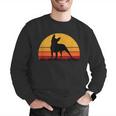 Boston Terrier Bostie Sunset Retro Dog Pet Mom Dad Men Graphic Sweatshirt, Boston Terrier Mom Sweatshirts, Boston Terrier Dad Sweatshirts, funny gift