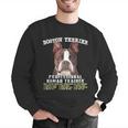 Boston Terrier Brindle Dog Professional Human Trainer Men Graphic Sweatshirt, funny gift