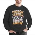 Boston Terrier Crew Cartoon For Dog Owner Pet Boston Terrier Men Graphic Sweatshirt, funny gift