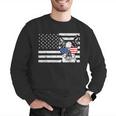 Boston Terrier Dog 4th Of July US American Flag Patriotic Men Graphic Sweatshirt, American Boston Terrier Sweatshirts, Patriotic Boston Terrier Sweatshirts, Boston Terrier 4th Of July Sweatshirts, funny gift