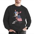 Boston Terrier Dog Merica 4th Of July Usa American Flag Men Men Graphic Sweatshirt, American Boston Terrier Sweatshirts, Boston Terrier 4th Of July Sweatshirts, funny gift