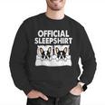 Boston Terrier Dog Official Sleep Pajamas Nightgown Men Graphic Sweatshirt, funny gift