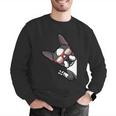 Boston Terrier Dog From Side Boston Bull Men Graphic Sweatshirt, funny gift