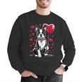 Boston Terrier Dog Valentine's Day Dog Owner Valentine Men Graphic Sweatshirt, funny gift