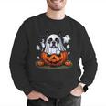 Boston Terrier Ghost Boo Halloween Kids Men Graphic Sweatshirt, Boston Terrier Ghost Sweatshirts, Boston Terrier Halloween Sweatshirts, funny gift