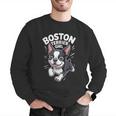 Boston Terrier Girl Cute Cartoon For Dog Owners Pet Terrier Men Graphic Sweatshirt, funny gift