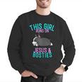 Boston Terrier This Girl Runs On Jesus And Boston Terriers Men Graphic Sweatshirt, funny gift