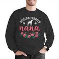 Boston Terrier Grandma Nana Dog Lover Christmas Men Graphic Sweatshirt, Boston Terrier Christmas Sweatshirts, funny gift