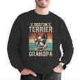 Boston Terrier Grandpa Dog Lover Father's Day Men Graphic Sweatshirt, funny gift