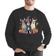 Boston Terrier Halloween Costume Mummy Witch Ghost Dog Lover For Men Women Kids Men Graphic Sweatshirt, Boston Terrier Ghost Sweatshirts, Boston Terrier Halloween Sweatshirts, funny gift