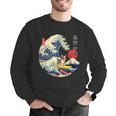 Boston Terrier Japanese Kanagawa Wave Surf Loyal Dog Men Women Kids Men Graphic Sweatshirt, funny gift
