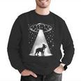 Boston Terrier Mom Dad Dog Alien UFO Men Graphic Sweatshirt, Boston Terrier Mom Sweatshirts, Boston Terrier Dad Sweatshirts, funny gift